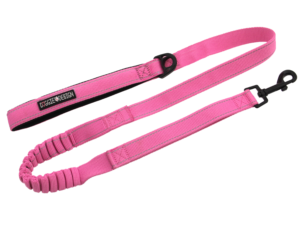 Soft Pull Traffic Dog Leash - Available in Red, Cobalt Blue, Candy Pink, Paisley Purple and Black