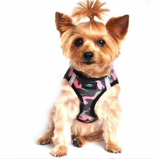 American River Choke Free Dog Harness Camouflage Collection - Pink Camo