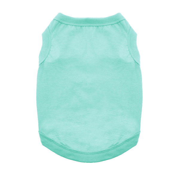 Cotton Dog Tank - Available in Nautical Blue, Green Flash, Raspberry Sorbet, Jet Black, Ultra Violet, Red, Glacier Gray, Pink, Teal, Coral, White, Orange, and Emerald Green