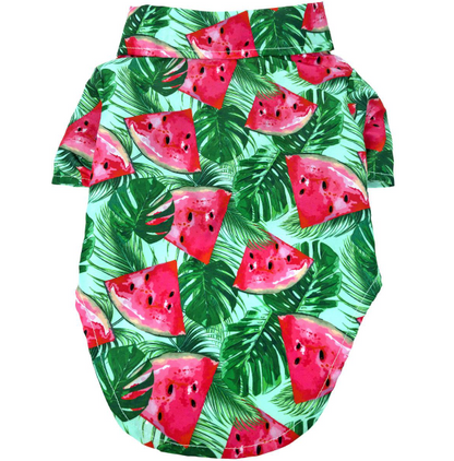 Hawaiian Camp Shirt - Juicy Watermelon