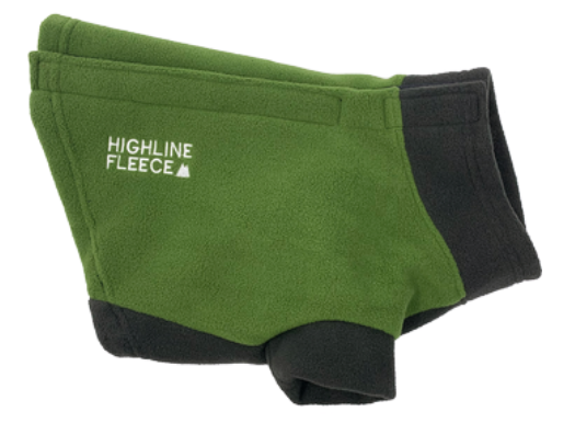 Highline Fleece Dog Coat - Two Tone Green