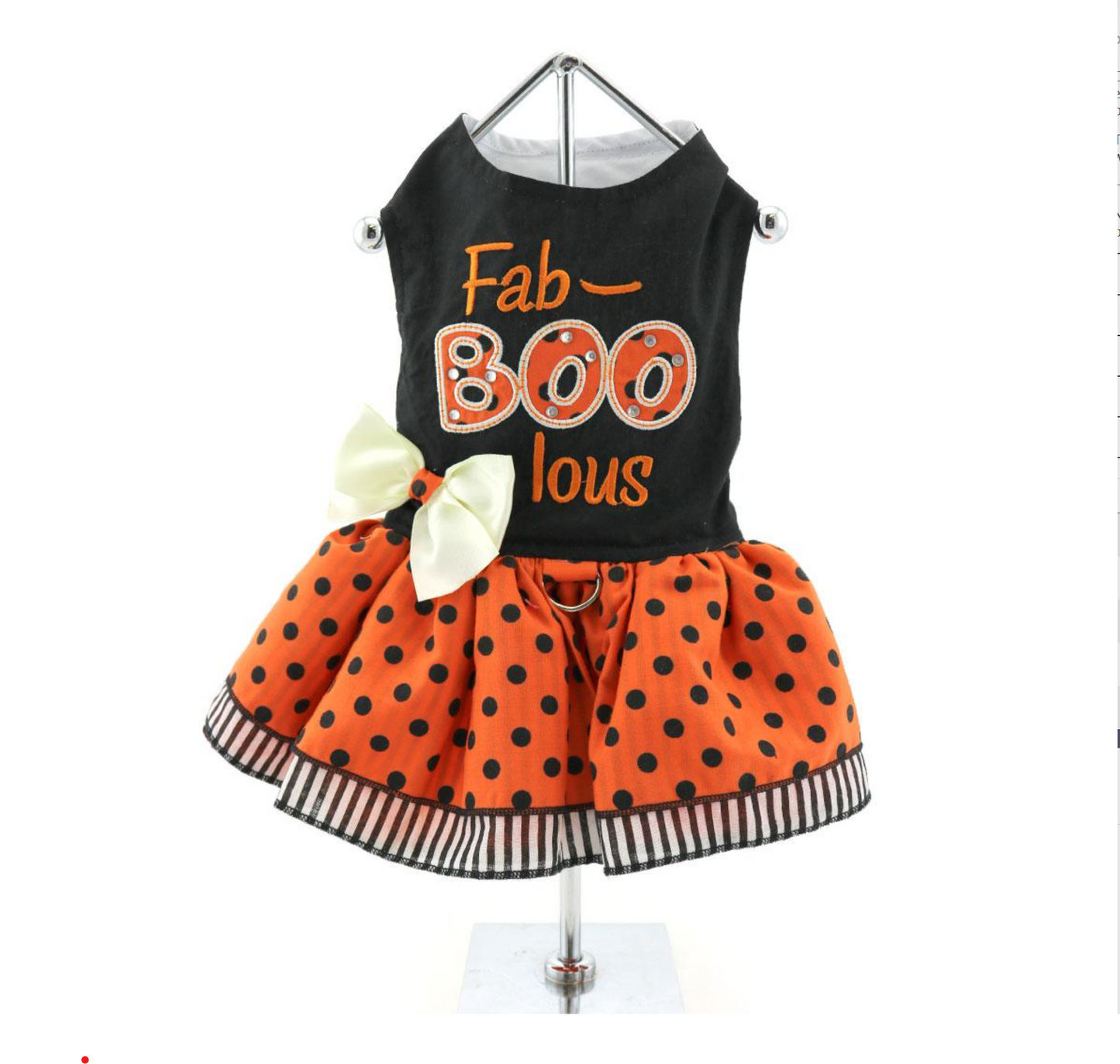 Halloween Fab-BOO-Lous Dress and Matching Leash